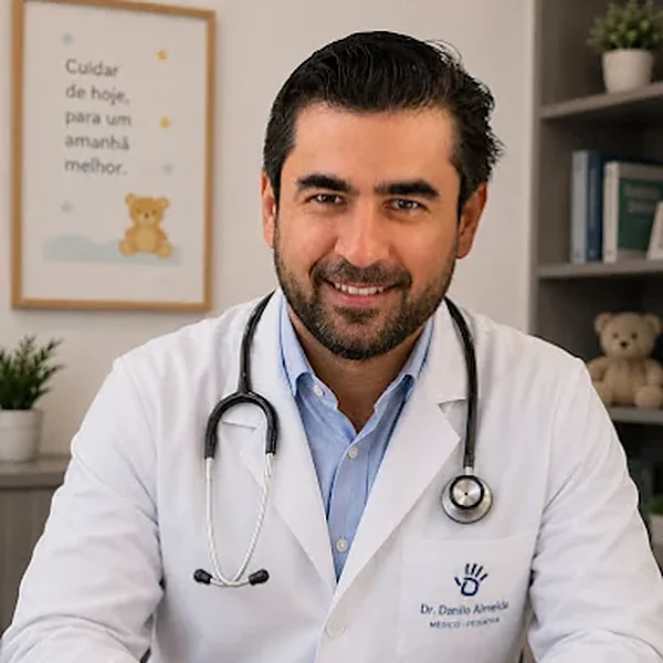 Dr. Danilo Almeida, pediatra na Medvance em São Miguel Arcanjo